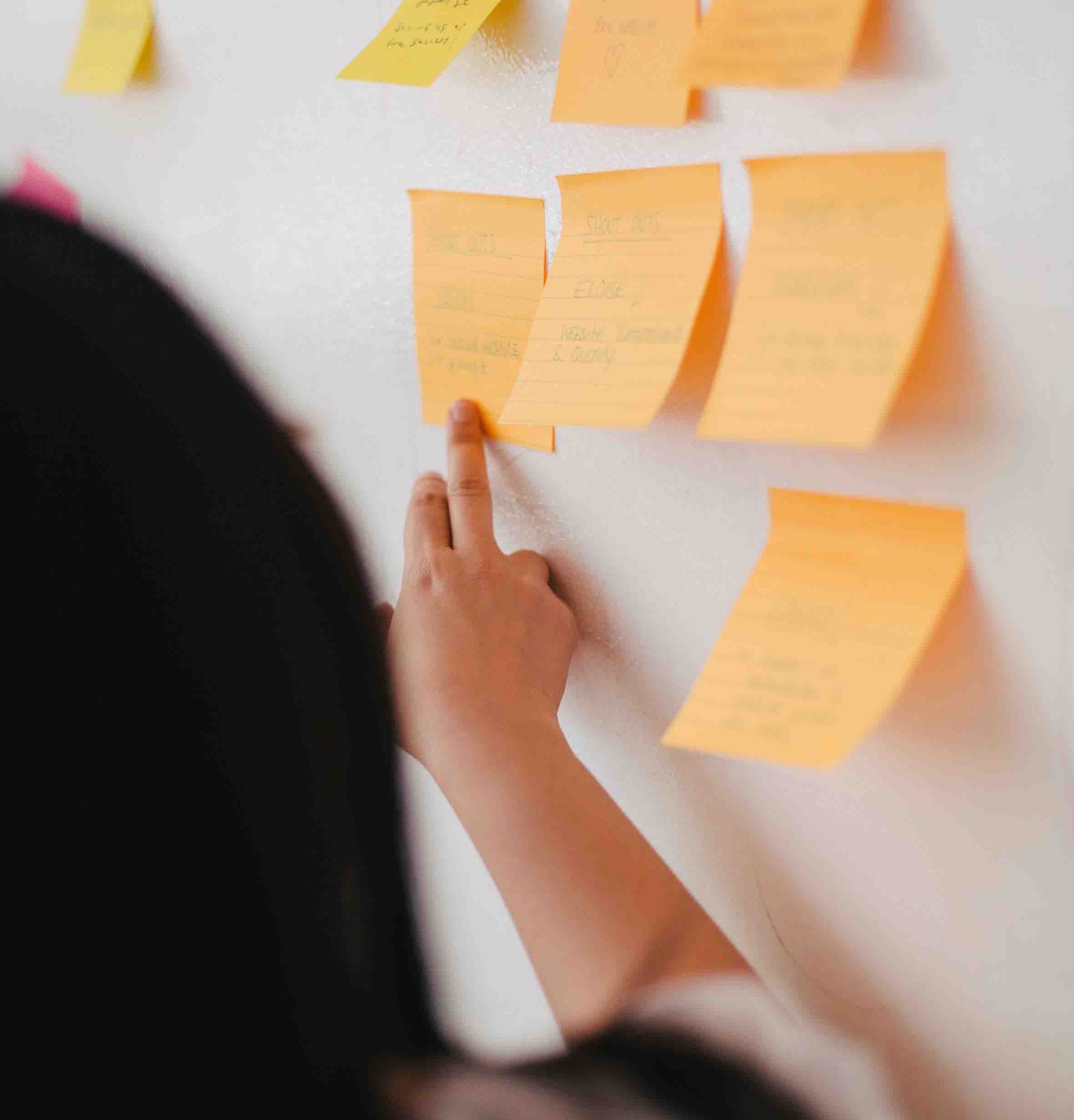 Brainstorm sticky notes