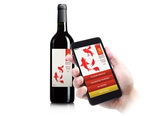 Scanning a Wine Bottle with Phone