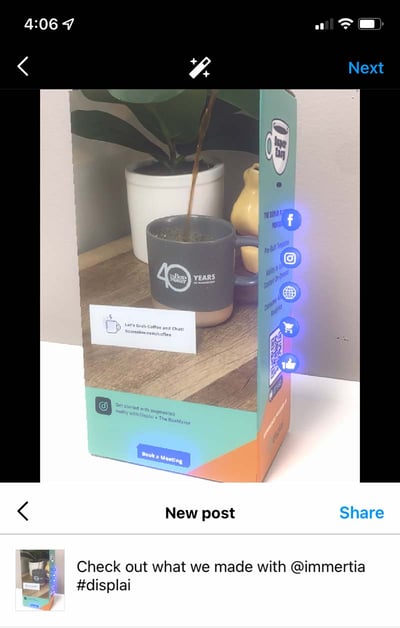 Sharing AR content on social