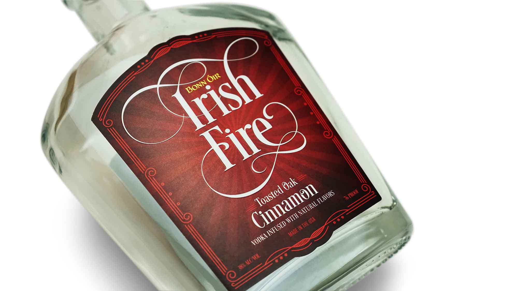 Irish fire custom label