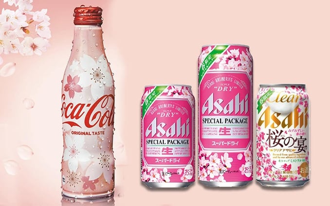 Sakura-Japon-asahi-coca-cola-bouteille-design-édition