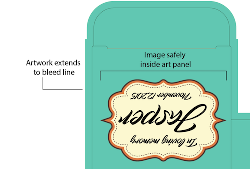 Bleed Line on Artwork Example