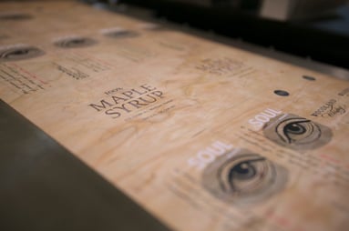 Wood Veneer Product Labels Give Customers a Tactile Experience