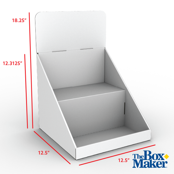 Custom Printed Counter Display with Shelves 2