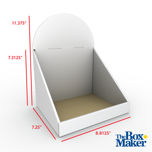 8 inch counter display circular head plain