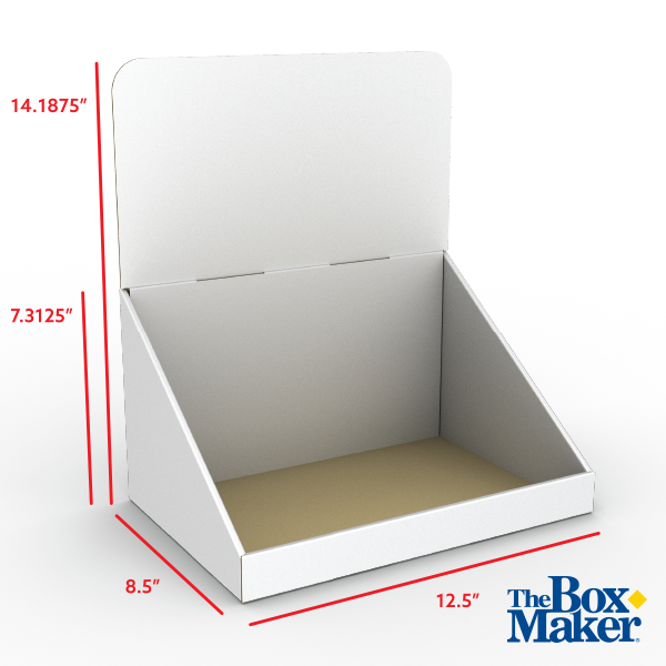 12 inch counter display plain