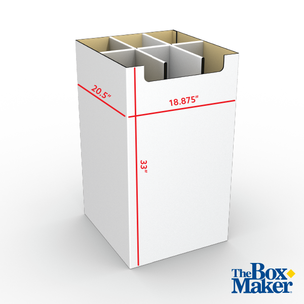 RDP011 Dump Bin Floor Display Partitions Plain