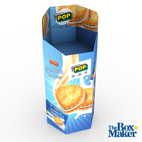 RDP012 Hexagon Dump Bin Display Small