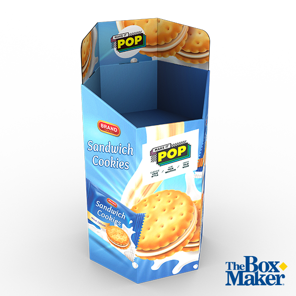 RDP013 Hexagon Dump Bin Display Large