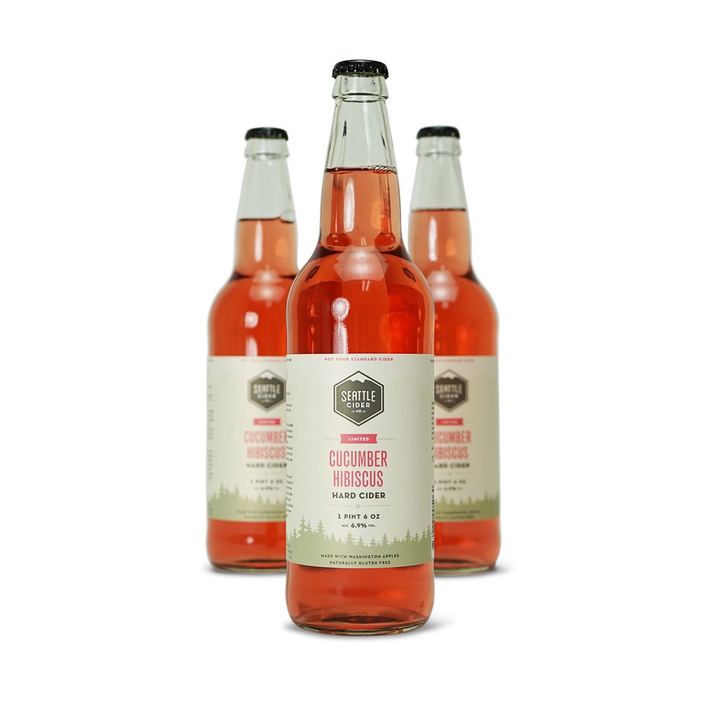 seattle cider labeled bottles